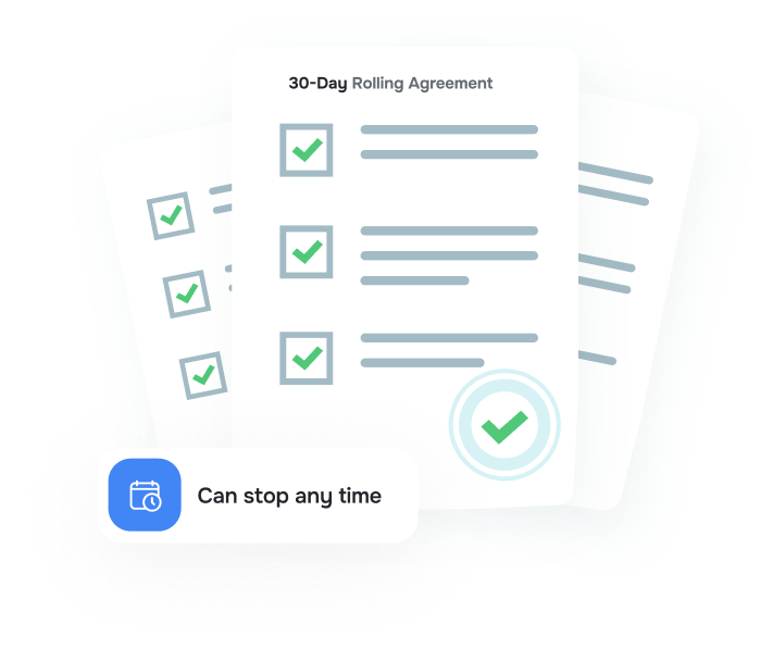 30-day rolling agreement checklist